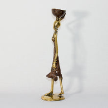 Charger l'image dans la galerie, Statuette Femme Africaine - Calebasse - Bronze