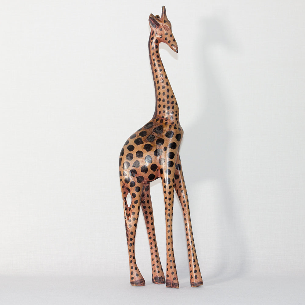 Statuette Girafe Africaine - Beige